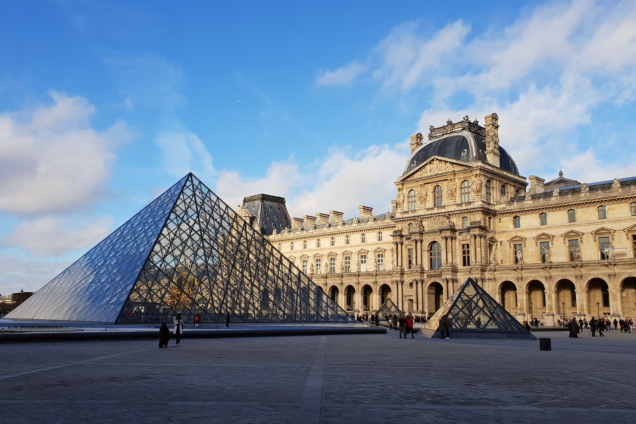 The Louvre Museum in Paris, France. 