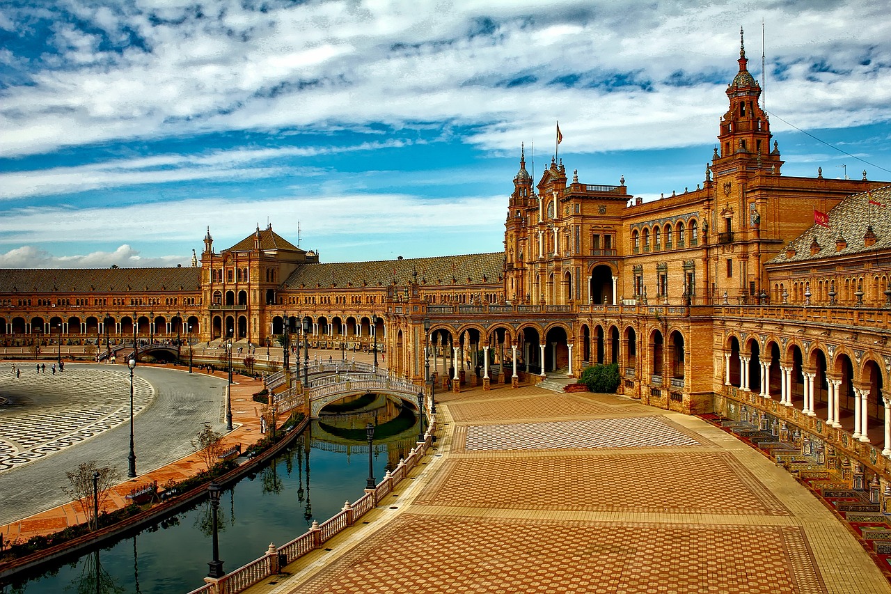 Plaza Espana in Sevilla, Spain.