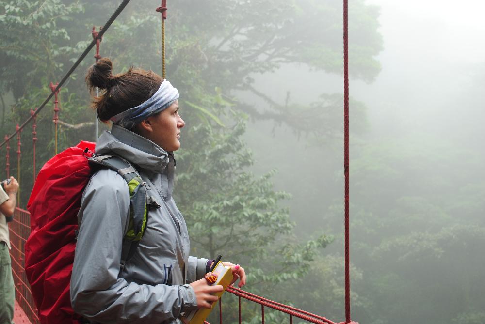 Student explores the Cloud Forest in Costa Rica