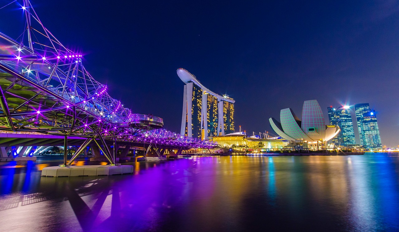 Marina Bay at night - Singapore