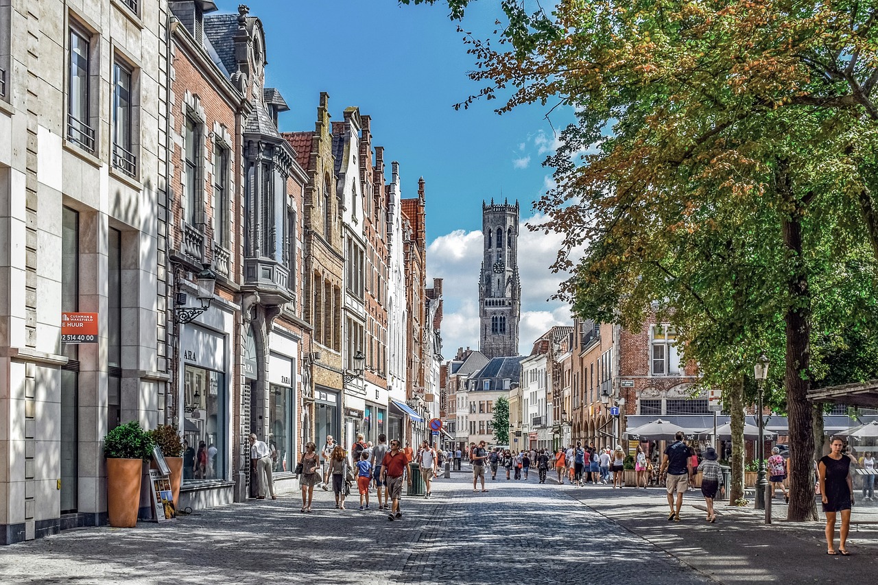 City center of Brugge, Belgium