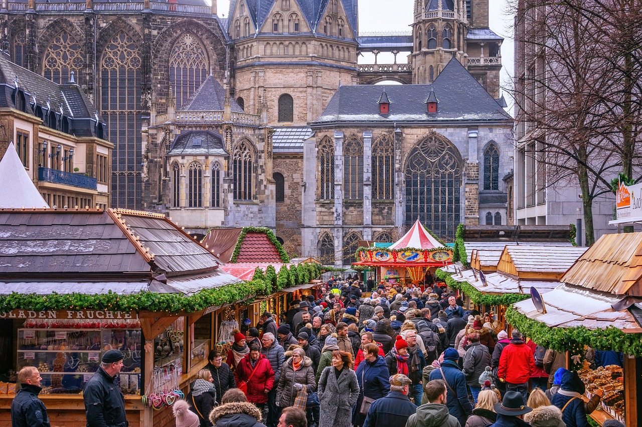 Christmas market in Aachen, Germany